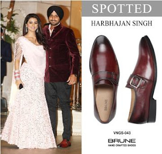 Harbhajan Singh in Voganow Monk strap Shoes