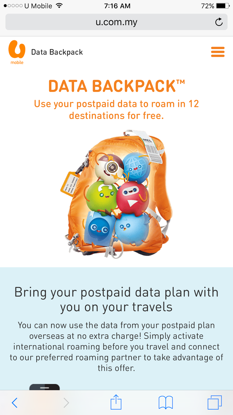 Free Data Roaming Dengan U Mobile Athirahassin