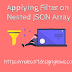 How to apply filter on nested json array using map function