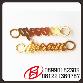 MACAM-MACAM LABEL HIJAB CORAN | LABEL HIJAB DARI BAHAN CORAN | LABEL HIJAB CORAN BRASS