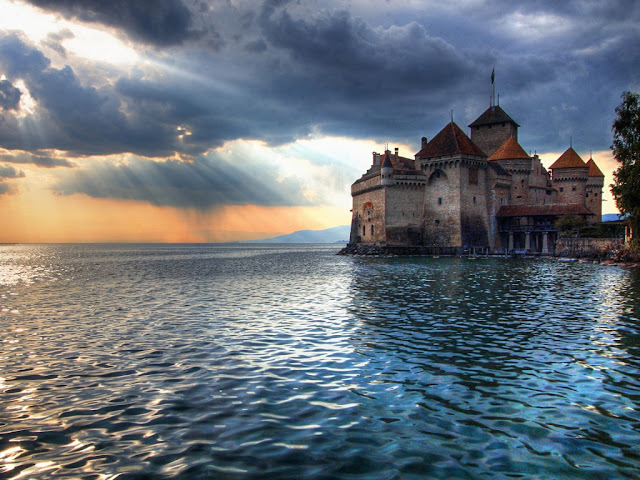 besplatne pozadine za desktop 1024x768 free download Dvorac Chillon