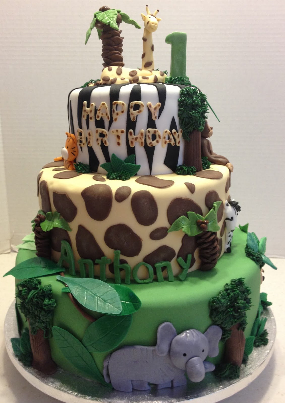 MaryMel Cakes  Safari  1st birthday 