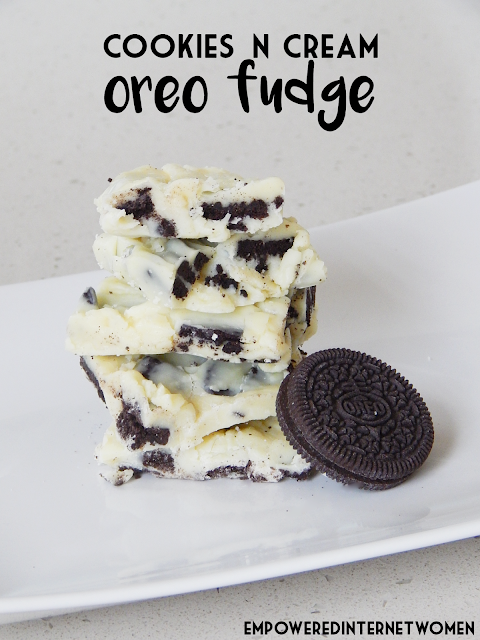 no bake oreo cookie fudge