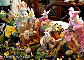 Comes Peter Cottontail Tablescape, Easter, Domestications, bunnies