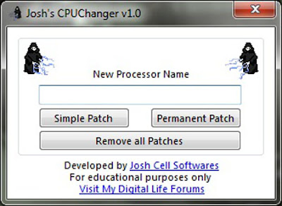 CPUChanger 1.0 - Change your processor name!