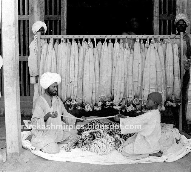 Workers In Silk Factory Srinagar, Kashmir Early 1900s.