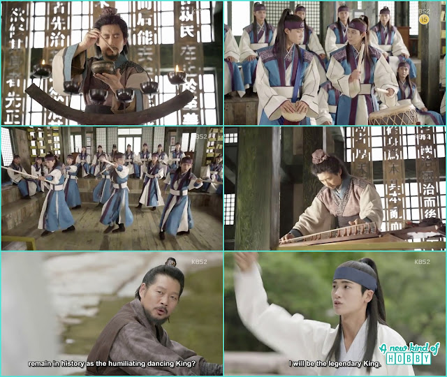 a music teacher come to hwarang for their dance and music practice - Hwarang: Episode 8