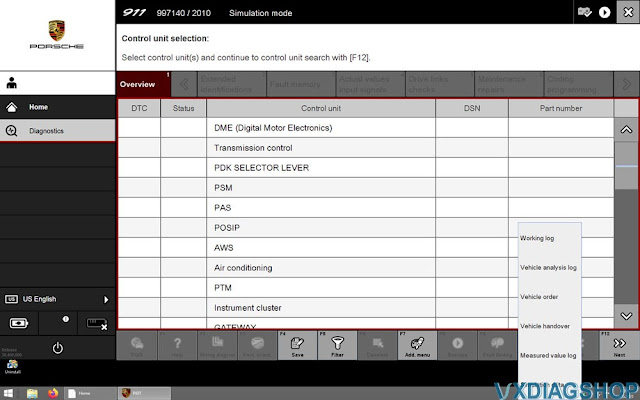 Use Porsche PIWIS II /III Programming 3