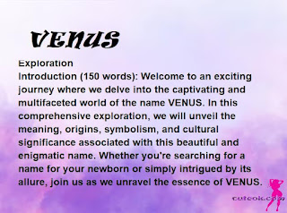 meaning of the name "VENUS"