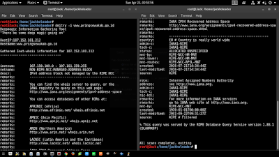 Cara Scan Website Dengan DMitry di Kali Linux