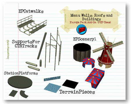 Menu Walls, Roofs and Buildings CSO (PEP-Team) lassoares-rct3