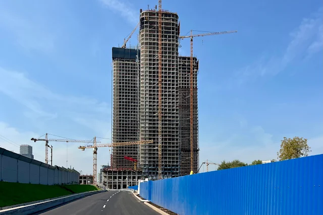 Проектируемый проезд № 1824, строящийся жилой комплекс River Park Towers Кутузовский