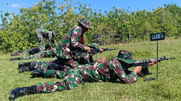 Menembak, Prajurit Kodim Polman Latih Disiplin, Kesabaran dan Ketenangan