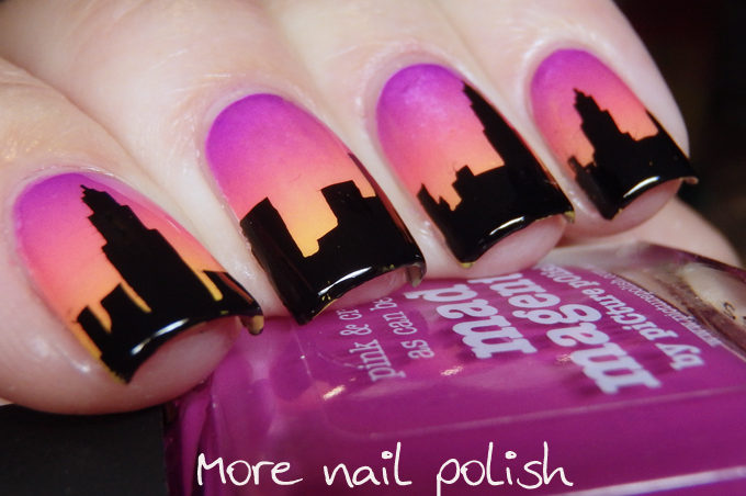 Download Cityscape Silhouette twin nails with @Nailsbynatalie ...