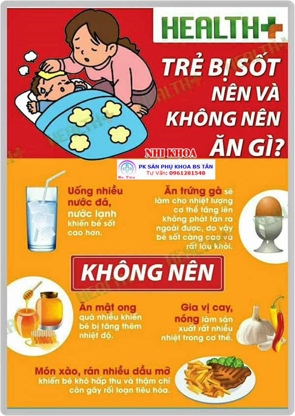 nên và không nên khi trẻ sốt