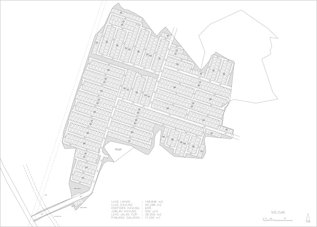 gambar site plan