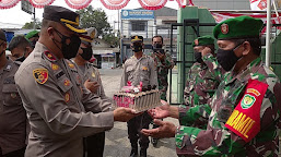 Beri Kejutan, Kapolsek Cikande Sambangi Koramil 0602-19/Cikande