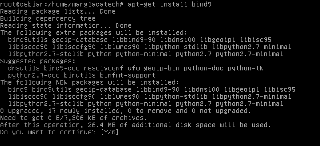 install bind9 debian