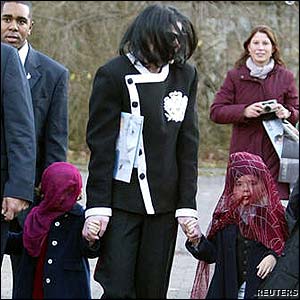 michael jackson with kids