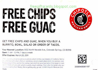 Free Printable Chipotle Coupons