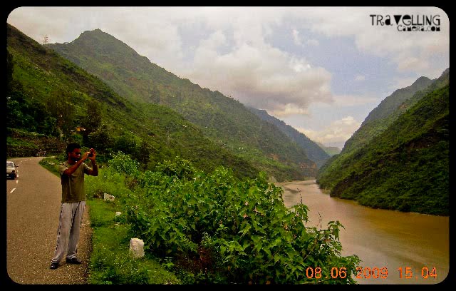 Muddy Water in Pandoh Dam during Monsoons (Himachal Pradesh, INDIA): Posted by VJ SHARMA @ www.travellingcamera.com :  Pandoh Dam is there in Mandi district of Himachal Pradesh, INDIA. Here I am going to share different colors of this water reservoir which are clicked during Monsoon season... Check out...During Monsoons or rains color of this water changes to this.. Muddy water...This is a reservoir of water which has been targeted at the generation of hydroelectric power generation. It diverts the water from River Beas and pours it into the River Satluj.The dam is under Bhakra Beas Management Board (BBMB) and the road built over the dam is a part of NH 21 which takes us to very well known tourist place Manali(Kullu). Water from BEAS river is diverted through tunnels to Salapad (which is around 42 km from here).At Salpad, water is used to generate electricity along with the water of Satluj.A different color of water in Pandoh Dam...The Pandoh Dam is used to generate electric power up to 165 Mega Watt.It 25 kilometers from Mandi Town...