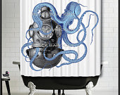 anthropologie octopus shower curtain