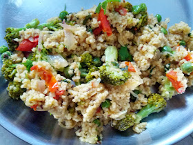 Foxtail millet Cauliflower & Broccoli rice