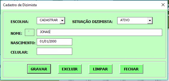 planilha de dizimos e ofertas gratis