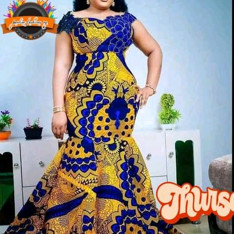 Ankara Flowing Long Gowns Styles for Weddings and Party
