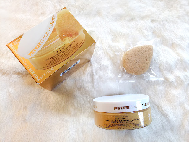 PeterThomasRoth 24K GOLD Pure Luxury Cleansing Butter, gold mask, 24k gold skincare, 24k gold range, cleopatra mask, peter thomas roth, cleansing oil, cleansing balm, red alice rao, maliha rao, beauty, skincare blog, top beauty blog of pakistan, makeup, makeup artists, redalicerao, korean skincare