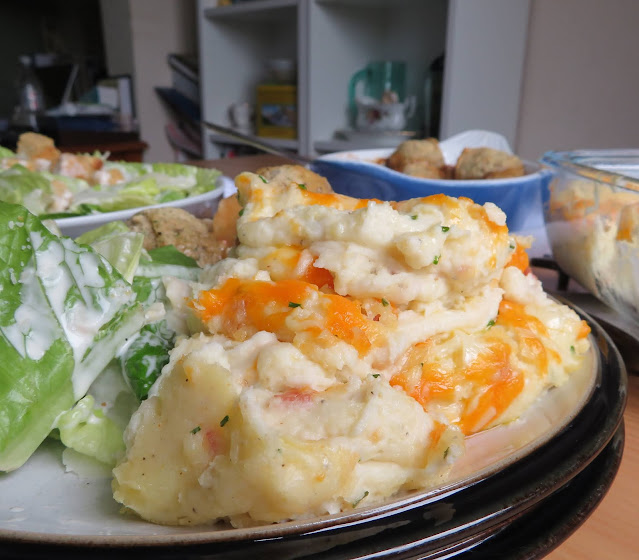 Twice Baked Mashed Potatoes