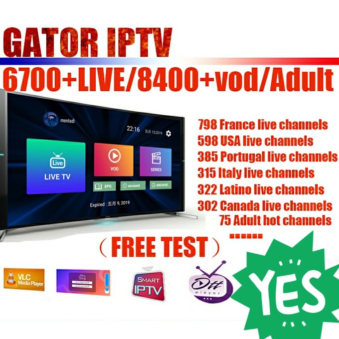 Gator IPTV premium+ VOD + Adulte en promotion