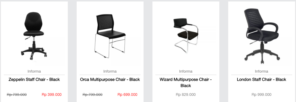 Katalog Harga  Kursi  Kantor Informa  Kursi  Kantor Informa 