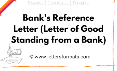 how can i get a letter of good standing from my bank