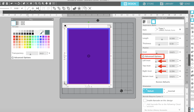 Silhouette Studio, registration marks, move registration marks, silhouette print and cut, print and cut