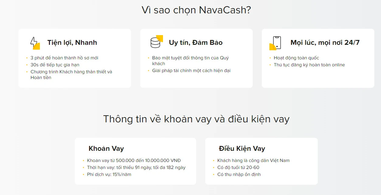 vay tiền nhanh online tại Navacash
