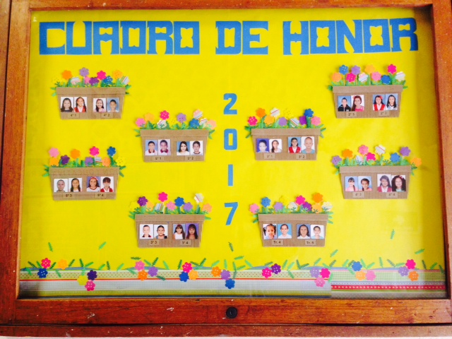 Cuadro de Honor 2017 Primer periodo