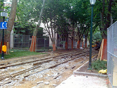 UPenn and Locust Walk and Trolley