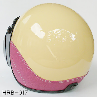 Jual Helm Retro Bogo CREAM SK PINK