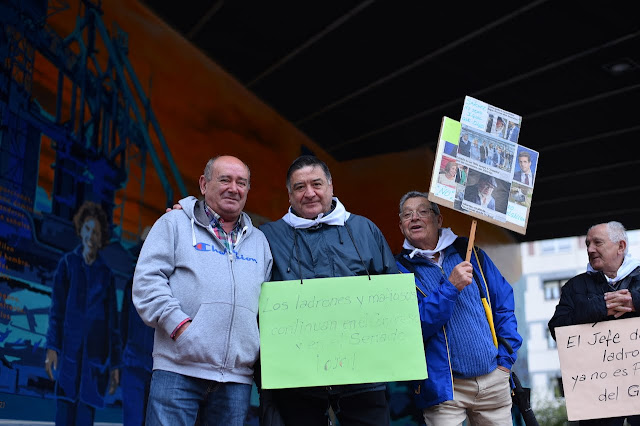 protesta de pensionistas en Barakaldo