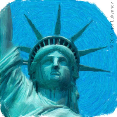 drawing Statue of Liberty