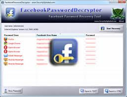 Facebook Password Decryptor v 4.0 Free Download