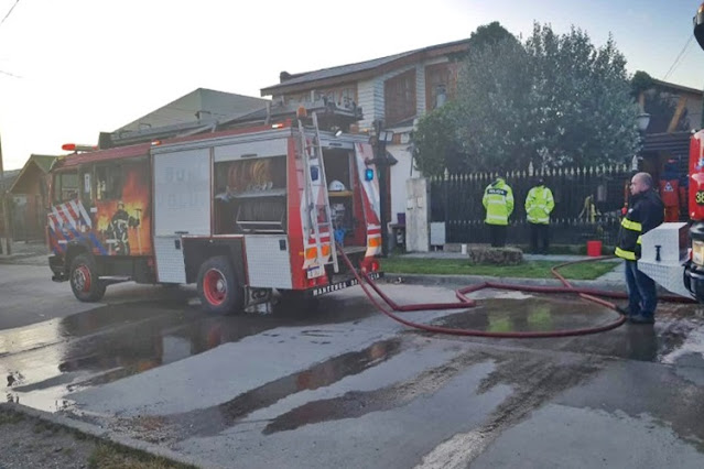 Incendio en una vivienda, sin lesionados