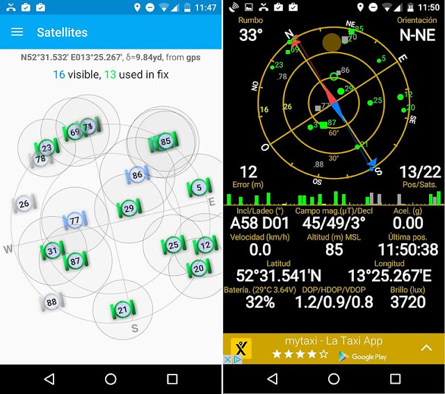 تحقق مما إذا كان لديك تغطية GPS جيدة.