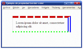 Ejemplo de propiedad border-style