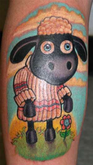 Tribal Animal Tattoos, big photograph, lizard animal sheep tattoo
