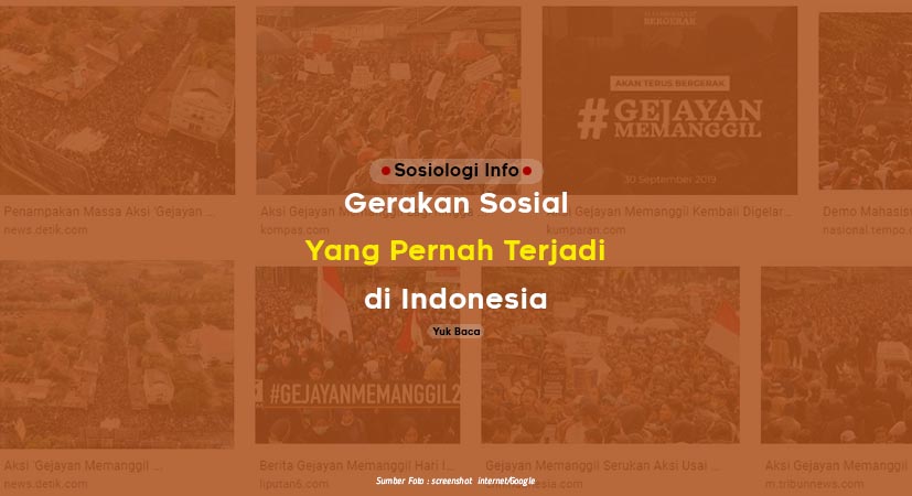 Gerakan Sosial yang Pernah Terjadi di Indonesia