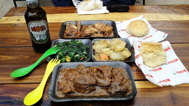 Comida de supermercado en Kasane