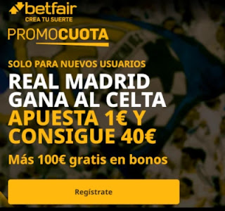 betfair promocuota Real Madrid gana Celta 2 enero 2020