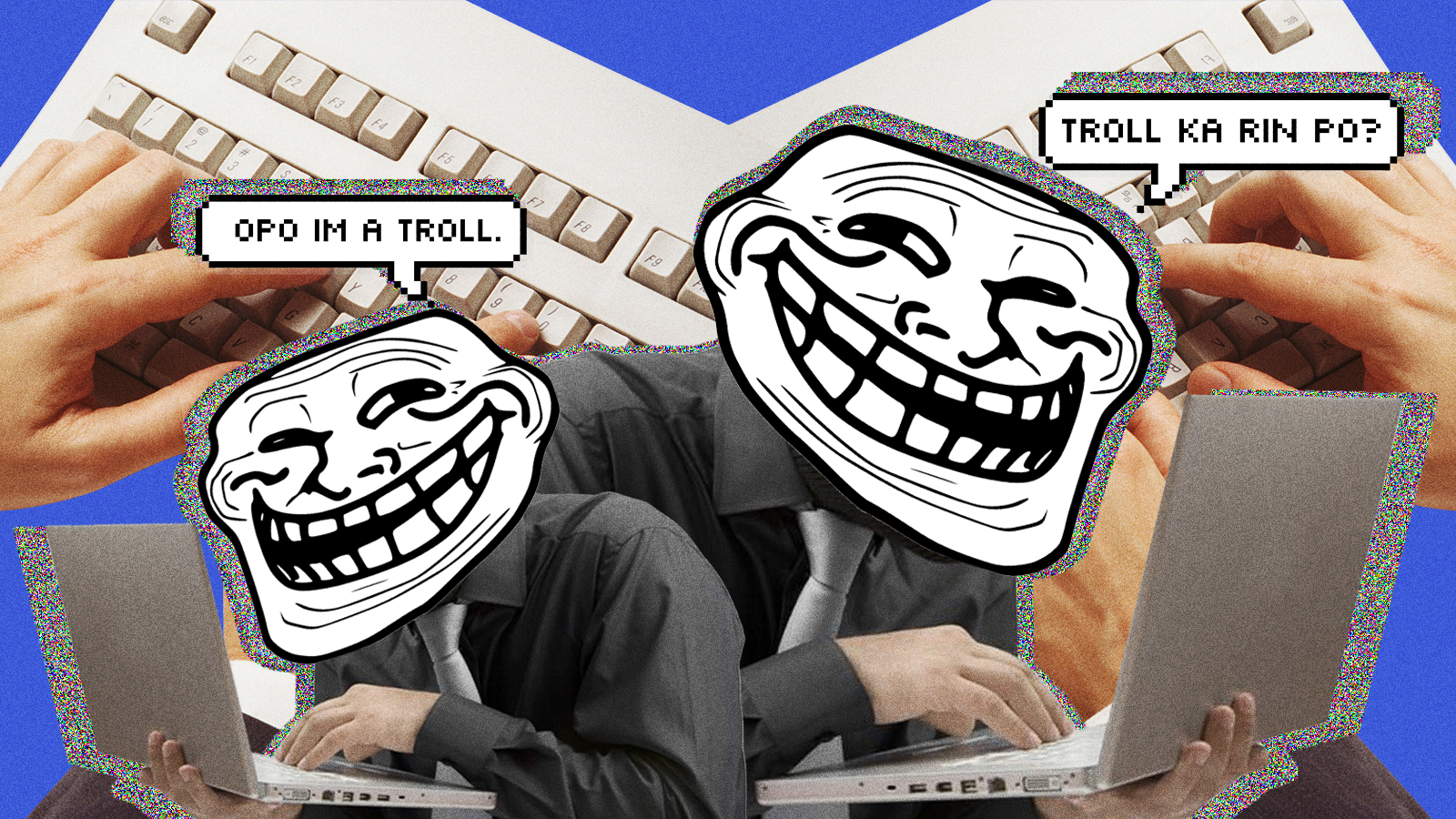Crazy Troll Face Social Media | Magnet